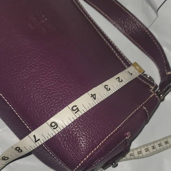 Dooney&Bourke Purple Leather Shoulder Bag - Picture 7 of 10